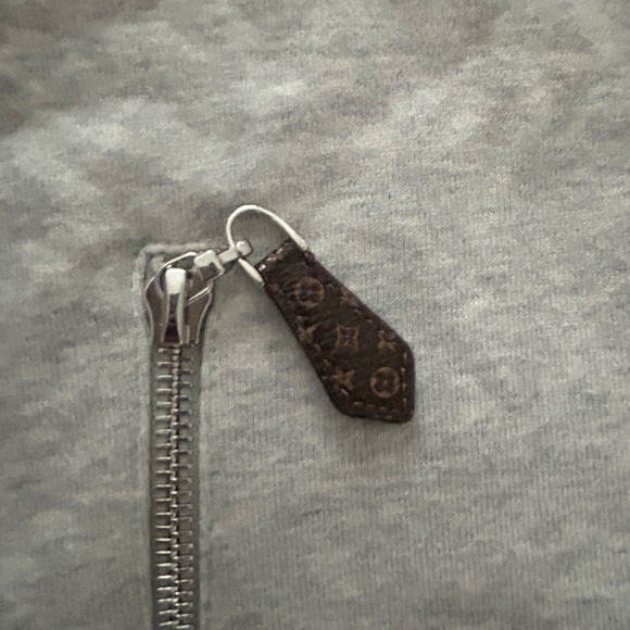 Authentic Louis Vuitton zip up hoodie in gray - Picture 3 of 4